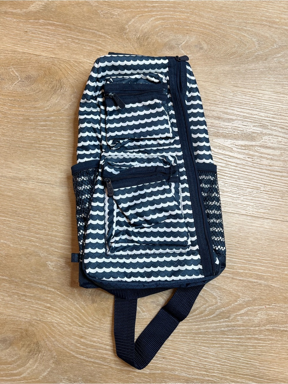 Thirty-one Navy Blue & White Perfect Pendant Sling Adjustable Backpack